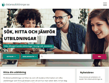 Tablet Screenshot of distansutbildningar.se